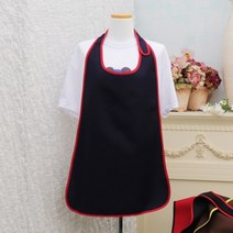 5색 벨크로 고깃집 어른용턱받이 어른턱받이 어르신 앞치마 환자용 성인 턱받이 노인 환자, 손님용찍찍이앞치마, 브라운