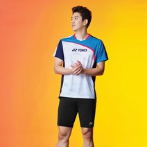 요넥스 배드민턴 남성 여성 반팔 티셔츠 반바지 세트 022, 남자 세트(검은 바지)_3XL