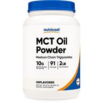 뉴트리코스트 MCT 엠씨티 오일 파우더 케톤 식이요법 다이어트 케톤식 키토시스 키토제닉, 2파운드(1팩)