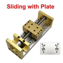 미니 테이블쏘 톱다이 선형 가이드 볼 스크류 슬라이딩 테이블 적용 Nema23 57BYG 및 Nema17 42BYG 스테퍼 CNC 3018 알루미늄 업그레이드 키트, Sliding with plate+Coupling 6.