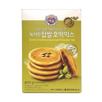 CJ 백설 녹차맛찹쌀호떡믹스400g (떡믹스/믹스/제빵재료/제과/가공식품/식품 추천), 1개