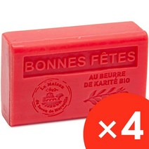 Soap house 솝 하우스 친기농 시어 버터로 만든 프랑스 비누 진저브레 향 125g 4개입 -영국직송