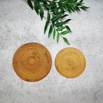 라탄냄비받침 2개 20cm+16cm 라탄냄비받침대, 20cm+16cm(2개입)