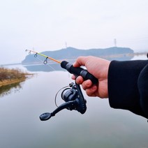 빙어 낚시대 세트 민물 얼음 구멍치기 겨울 축제, AM 낚시대&릴 SET