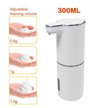 터치리스 핸즈프리 자동 액체 비누 디스펜서 스마트 센서 주방 욕실 USB 충전용 펌프, 300ML