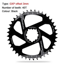 MTB 자전거 GXP 체인 휠 30T 32T 34T 36T 38T 40T 크라운 자전거 체인 링 Sram 11/12S NX XX XO GX GXP11 싱글 디스크 트레이, 40T Offset 3mm
