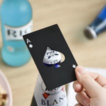 캠핑 등산 술자리 인싸 아이템 트럼프 에이스 병따개 블랙 오프너, 상세페이지 참조, 상세페이지 참조