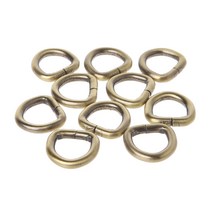 10pcs 금속 D 링 버클 핸드백 가죽 가방 지갑 스트랩 벨트 웹 걸림 12mm
