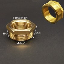 철근커플러 각종커플러 에어공구 수공구황동 육각 부싱 감속기 파이프 피팅 1/8 1/4 3/8 1/2 3/4 나사산, 12 Female 06-Male 08
