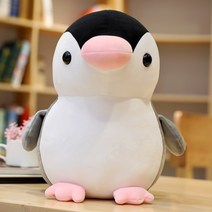 귀여운 펭귄 인형 동물 애착 선물, 25센티, 핑크부리