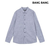 뱅뱅 뱅뱅 남성 눈꽃패턴 긴팔셔츠(납)