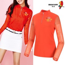 [마코 SALE] (여성)소매배색반집업티셔츠_MJW2TH11