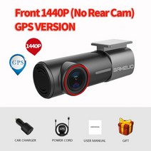 어라운드 카메라 자동차 룸미러 전방 후방 사이드 서라운드 뷰 dash cam front and rear 1944p car dvr camera dash auto video app, 전면 1440p GPS, 없음