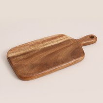 [리한] 나무 사각손잡이 도마(M), 없음