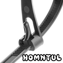 홈앤툴 재사용 케이블타이 전선정리 재활용 케이블 타이 15cm 100개, 1개, 블랙 15cm (100개)