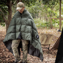 원티그리스 백패킹 오리털 3계절 차박 군용 미군 침낭 하계 간절기 삼계절 초캠 텐트이불, 오렌지, 1개