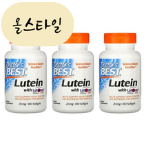 [해외] 닥터스베스트 루테인 20mg 180정 3개 올스타일 미국직구 루테맥스 2020, 180개