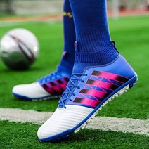 풋살화 끈없는 인조잔디 성인 미끄럼방지 풋살 축구화 청소년 남성 부츠 클리트 남성용 실내 미끄럼 방지 스파이크 하이 탑 신발 chuteira campo