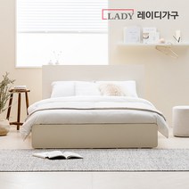 레이디가구 모노 수납 침대 Q_60T 필로우탑, 내추럴