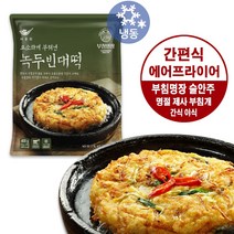 사옹원 녹두빈대떡 400g/냉동 에어프라이어 부침 명장 녹두전 빈대떡 전 명절 제사 전통주 막걸리 안주 포차 캠핑 간식 야식, 1봉지