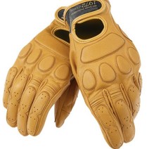 복고풍 미끄럼 방지 오토바이 라이더 보호 장갑 할리 클래식바이크 알파인스타 코미네, 다크 베이지