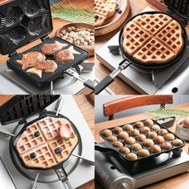국산 와플팬 와플 메이커 크로플 붕어빵틀 타코야끼 호두과자 간식, 02 타코야끼팬 25구 (편수)
