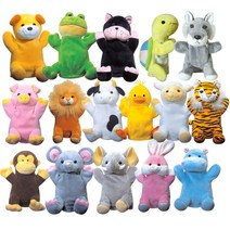 [동화오피스] 청양 보들이 손인형 낱개 / 동물 역할놀이 인형극, 호랑이