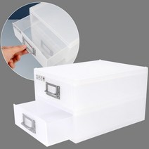 손잡이부착 적층구조 생활품정리 정돈용박스 서랍형멀티수납박스
