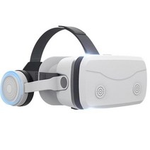 VR게임 3D 가상 현실 헤드셋 VR 고글 올인원 휴대 전화 스마트폰 모바일 장치, 한개옵션1, 01 White