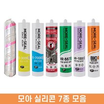 모아 실리콘 7종 유리 내부 내열 외장 욕실 주방 소세지, 실리콘건&소세지건, 실리콘건-소세지건, 1개