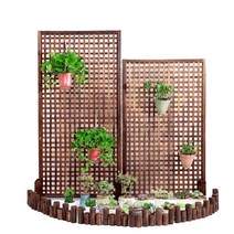 나무 원목 우드 휀스 홴스 울타리 가림막 난간 옥상, 조밀한 격자 메쉬 90×180cm
