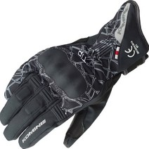 코미네 오토바이 방한 장갑 바이크 겨울 방풍 롱 글러브 GK-826 C-BLK, CRUSH-BLACK-S