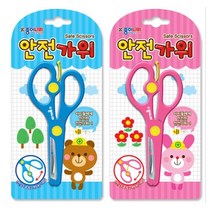 종이나라 안전가위 어린이 유아 아동가위, 핑크