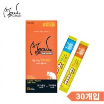 미요미 짜먹이는 고양이 간식 쮸쮸스틱 닭가슴살 15p + 가다랑어 15p, 1세트