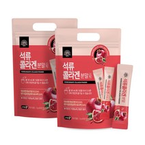 내추럴박스 _ 석류 콜라겐 분말스틱 3g x 50포 2개 (100일분), 150g