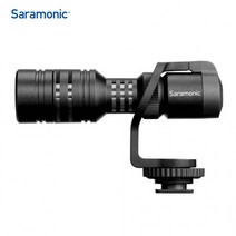Saramonic 단일지향성 DSRL카메라 스마트폰용 콘덴서 영상 마이크 Vmic Mini/BK, 상세페이지 참조