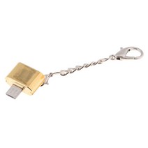 데스크탑 노트북용 USB 어댑터 OTG 커넥터에 마이크로 USB 전화 골드, 설명, 합금