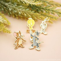 톰과제리 트위티 벅스바니 배지 패션브로치 핀뱃지 / 디즈니 배지-캔버스백 꾸미기