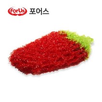 포어스 딸기 아크릴수세미 주방수세미 그물수세미, 상품선택, 상품선택