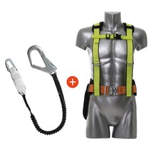 건설현장 고소작업 상체식벨트 적훅 검정 안전벨트 산업용, 1개