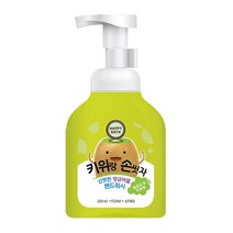 해피바스 키위랑 손씻자 버블핸드워시, 250ml, 9개