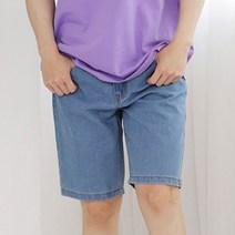 일자 청 스키니진 바이커진 부츠컷 워싱 9부 코디 반바지 베이직 편한 레귤러핏 통 여름 용