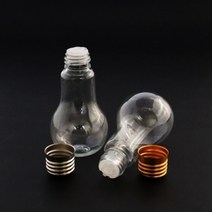 하드 PVC전구케이스(투명 용기+안전캡+뚜껑) 100ml 100개