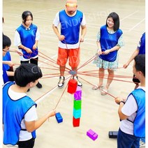 단합대회 협동 탑쌓기 단체게임 야유회 레크레이션 체육대회 워크샵 놀이 장애물 세트 행사소품, A.  6 상자