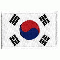 와펜 C540 - 태극기 (특대) 국기 korea 마크 패치
