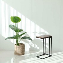 다용도 철제 소파 사이드 테이블 450, 블랙