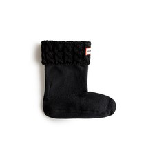 소재 KIDS 오리지날 6스티치 케이블 부츠 삭스 - 블랙 KAS3420AABBLK YE