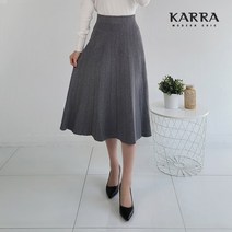 [카라] KARRA (77까지)꽈배기라인니트스커트_KB1WSK001C