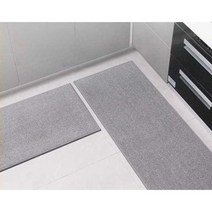 대형주방매트 현관 주방매트 부엌 발매트 방수, 40X60+40X120  카라멜 커피