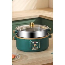 떡 전기 찜기 호빵 만두 찜기 대용량 다층 전기 찜솥, 1번 32cm 그린 스마트 모델 1층 찜기